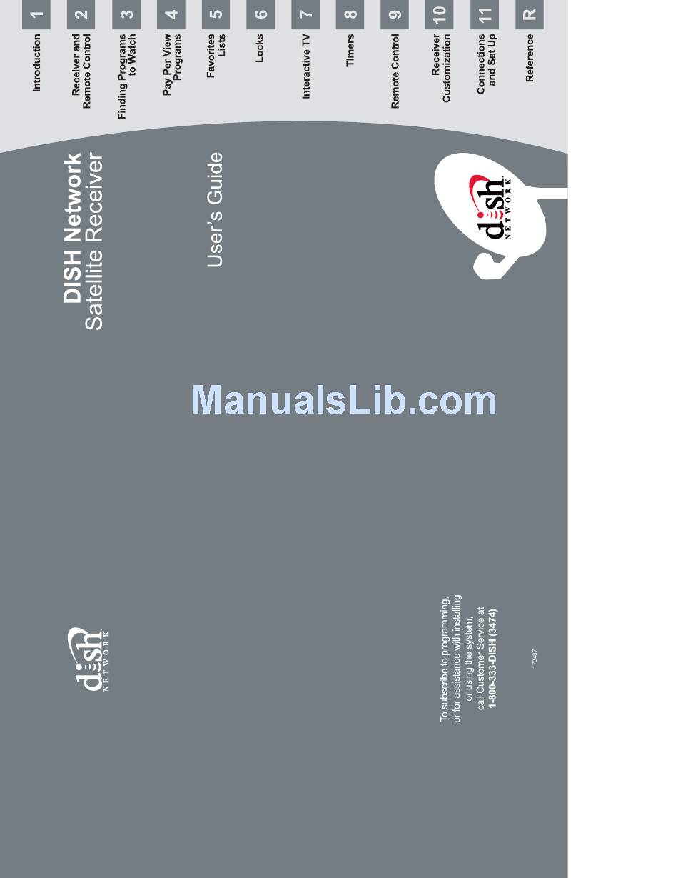 DISH NETWORK SATELLITE RECEIVER USER MANUAL Pdf Download | ManualsLib