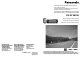 Panasonic CQ-DFX883U Operating Instructions Manual