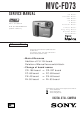 Sony MVC-FD73 Service Manual