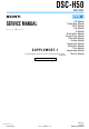 Sony DSC-H50 Service Manual
