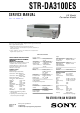 Sony STR-DA3100ES Service Manual