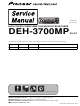 Pioneer deh-3700mp Service Manual