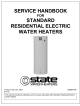 State Water Heaters RESIDENTIAL ELECTRIC WATER HEATER Service Handbook