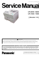 Panasonic UF-8300 Service Manual