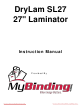 Drylam DRYLAM SL Instruction Manual