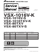 Pioneer VSX-1016V-K Service Manual