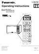 Panasonic NN-S952BF Operating Instructions Manual