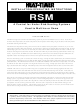 heat-timer RSM Installation & Operating Instructions Manual