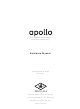 Universal Audio Apollo Hardware Manual