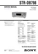 Sony STR-DB798 Service Manual