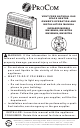 Procom MN180HPA Owner's Operation And Installation Manual