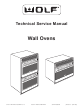 Wolf Wall Ovens Technical & Service Manual