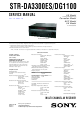 Sony STR-DA3300ES Service Manual