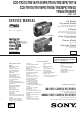 Sony CCD-TR315 Service Manual