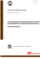 Ingersoll-Rand R025A–CFS Installation And Maintenance Information