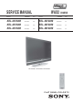 Sony KDL-32V2000 Service Manual