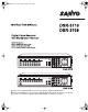 Sanyo DSR-3716 Instruction Manual