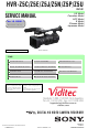 Sony HVR-Z5C Service Manual