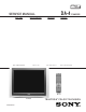 Sony KV-32HS500 Service Manual