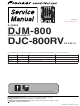 Pioneer DJM-800 Service Manual
