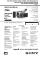 Sony DCR-TRV103 Service Manual