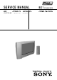 Sony KV-21CL5K Service Manual