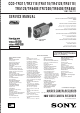 Sony Handycam CCD-TR311 Service Manual
