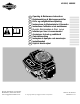Briggs & Stratton 420000 Operating & Maintenance Instructions