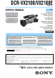 Sony DCR-VX2100 Service Manual