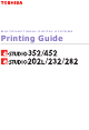 Toshiba e-studio 452 Printing Manual