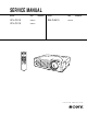 Sony VPL-CS10 Service Manual