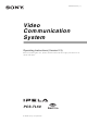 Sony PCS-TL50 Operating Instructions Manual