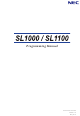 NEC SL1000 Programming Manual