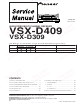Pioneer VSX-D409 Service Manual