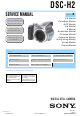 Sony DSC-H2 Service Manual