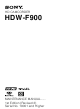 Sony HDCAM HDW-F900 Maintenance Manual