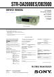 Sony STR-DA2000ES Service Manual