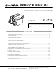 Sharp VL-Z1U Service Manual