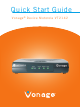 Motorola Vonage VT2142 Quick Start Manual