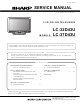 Sharp LC-32D43U Service Manual