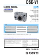 Sony DSC-V1 Service Manual