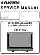 Sylvania 6842THG Service Manual