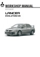 Mitsubishi LANCER Evolution VIII Workshop Manual