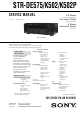 Sony STR-DE575 Service Manual