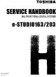Toshiba e-STUDIO 163 Service Handbook