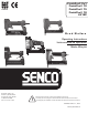 Senco FinishPro 2n1 Operating Instructions Manual