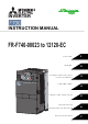 Mitsubishi Electric FR-F740-00023 Instruction Manual