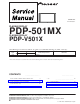 Pioneer PDP-501MX Service Manual