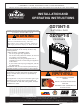Napoleon GD70NT-S Installation And Operating Instructions Manual