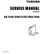 Toshiba GD-1210 Service Manual